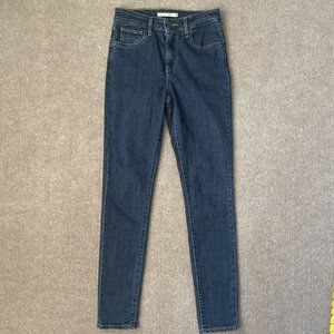 Levi's Jeans Womens 26 High Rise Skinny 721 Dark Wash Stretch Denim Pants Casual